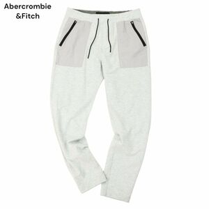 Abercrombie&Fitch アバクロンビー＆フィッチ 通年 スウェット★ テーパード ベイカー イージー パンツ Sz.M　メンズ グレー　C4B00930_2#R