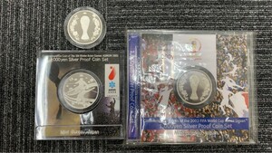 2002 FIFAワールドカップ記念貨幣 1000円銀貸と第5回 アジア冬季競技大会 青森2003 1000円銀貨　3点まとめ