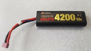 Gフォース　リポバッテリー　4200mAh 7.4V 50C ストレートパック