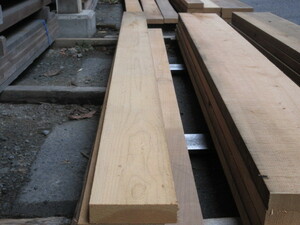 余剰材在庫処分：檜 自然乾燥 荒材 無節 2M×30ｍｍ厚×110ｍｍ幅 ：5本組