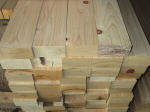 檜 濡れ縁材 人工乾燥 プレーナー仕上げ 二等材 0.97M×45ｍｍ×90ｍｍ 5枚組