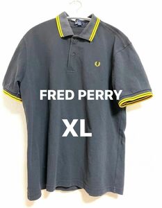 フレッドペリー 半袖ポロシャツ　XL 黒