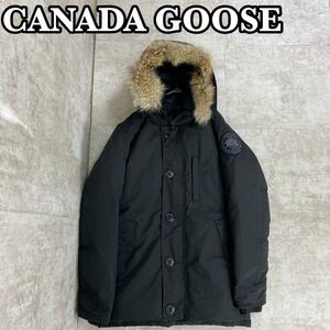 良品　CANADA GOOSE　カナダグース　アメリカンラグシー別注　ダウンジャケット　アウター ミリタリー　S　3455JMB　ブラック　メンズ