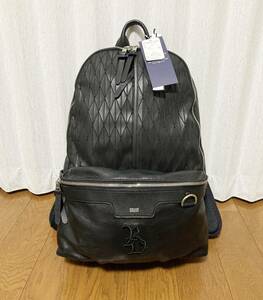 未使用☆[RESOUND CLOTHING×DECADE] 定価49,500 立体キャンバス×レザー バックパック リュック RC22-BAG-003RD リサウンドクロージング