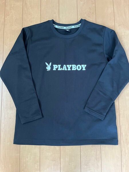 PLAYBOY プレイボーイトレーナー　黒　Lサイズ