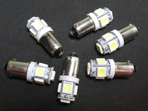 LED BA9s 10個入り 5SMD 5050 白