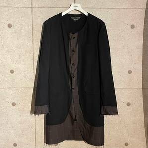 ONtheCORNER ITEM No.1616/COMMEdesGARCONS HOMMEPLUS コムデギャルソンオムプリュス ドッキング ロングジャケット 17ss size:L 裸の王様