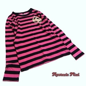  free shipping # Hysteric Mini # 160cm beautiful goods! long sleeve border T-shirt 