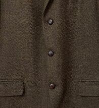 1960's Harris Tweed ハリスツイード ヴィンテージ ツイードジャケット くるみボタン 60s 60年代 ビンテージ 3B brown 茶色 手織り_画像4