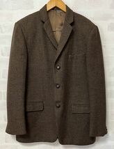 1960's Harris Tweed ハリスツイード ヴィンテージ ツイードジャケット くるみボタン 60s 60年代 ビンテージ 3B brown 茶色 手織り_画像1