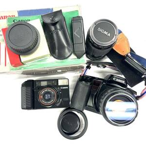 N235 フィルムカメラ レンズ まとめ Canon キャノン EOS10 Autoboy2 SIGMA シグマ ジャンク品 中古 訳あり