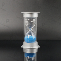 砂時計 30分 ブルー シルバー アクリル ガラス インテリア おしゃれ 置物 高級 長時間 子供 ギフト サンド タイマー プレゼント g065f 2_画像5
