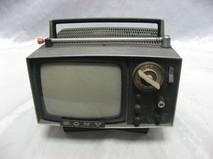 SONY ソニー 5-303 小型 トランジスタ マイクロテレビ 白黒テレビ 1960年代 昭和レトロ　当時物　現状品