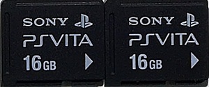 F0308 SONY PS Vitaメモリーカード 16GB【2枚】送料無料・匿名配送・追跡番号あり