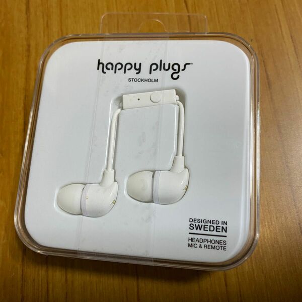 happy plugs イヤホン IN-EAR/ホワイト