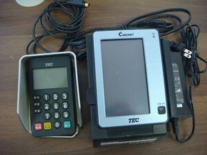 YS/K06AD-DA1 通電OK TEC 東芝テック カード決済 タームナルセット CARDNET EFT-POS CT-4100-J220-R PINPAD PADCT-4100-A110-R ピンパッド