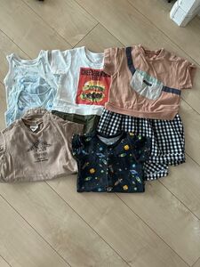 ロンパース 男の子 ベビー服まとめ売り　ユニクロメッシュインナー付き