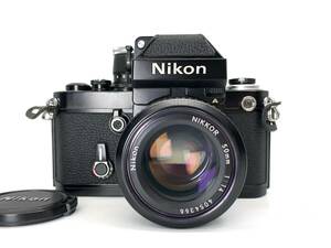 良品 動作確認済 ニコン Nikon F2 A Photomic + Ai 50mm f/1.4 レンズ 露出計稼働 シャッター切 速度変化 絞り羽根確認済 カビ クモリ無し