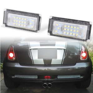 在庫あり BMW用 Mini Cooper用 R50 R52 R53 LED 36連ナンバー灯 ライセンスランプ キャンセラー付 ミニクーパー用 YLL-00151の画像1