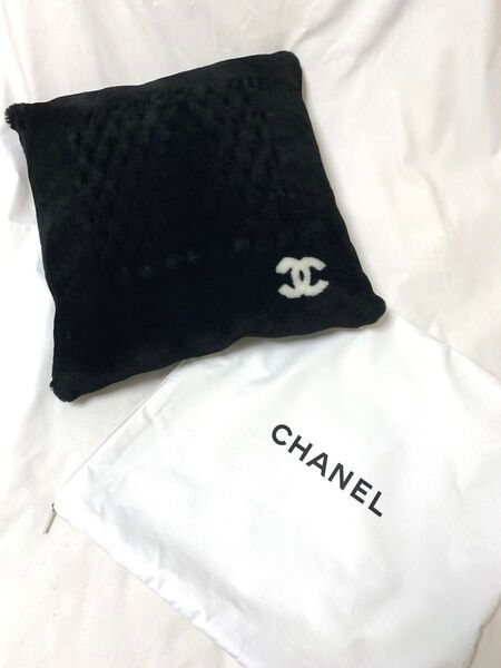 シャネル CHANEL クッション クッションカバー ココマーク レア物 インテリア バイカラー ファブリック 未使用品