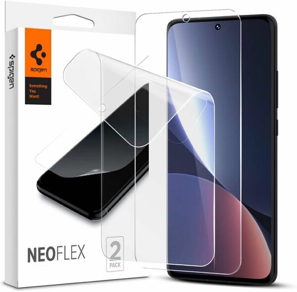 即購入OK！Spigen NeoFlexフィルム Xiaomi 12 、12X 用 全面保護 TPU素材 シャオミ 12、12X 