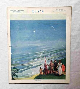 1912年 Life magazine パシフィックコースト Walter Tittle/Harry Grant Dart イラスト挿絵/自動車広告 Locomobile/Rambler Cross Country