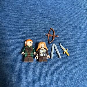 LEGO The HOBBIT ホビット ミニフィグ タウリエル エルフ フィーリ ドワーフ 武器 79001 闇の森の巨大クモ 付属 ロードオブザリング