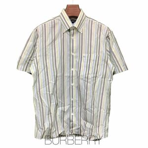 Burberry, バーバリー, 半袖 シャツ , ストライプ ,古着 ,三陽商会, Lサイズ