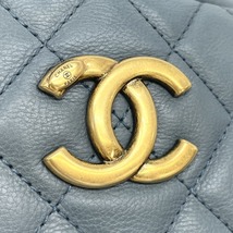 シャネル CHANEL マトラッセ バッグ ショルダーバッグ カーフスキン ブルー 青 ゴールド金具 チェーンショルダーバッグ ココマーク_画像7