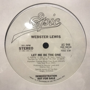 【新宿ALTA】WEBSTER LEWIS/LET ME BE THE ONE(AS944)