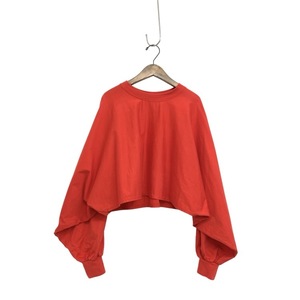 23AW HYKE ハイク LONG-SLV TEE PONCHO ロングスリーブTシャツ ポンチョ カットソー レッド 2 12365