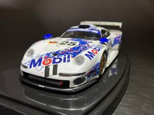 タミヤ 1/24 ポルシェ 911 GT1 組立完成品　クリアケース付き