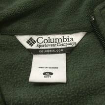 【N732】★Columbia★ コロンビア ハーフジップ プルオーバー フリース シャツ XLサイズ 企業ロゴ 刺繍ロゴ アウトドア 古着 古着卸_画像9