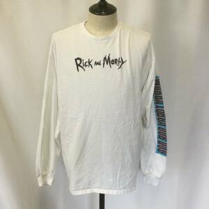 【N757】★Rick AND MoRty★ リックアンドモーティ ロングスリーブ プリントTシャツ XLサイズ アニメT キャラT アメリカ古着 古着 古着卸