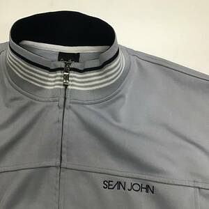 ［ H 164］Sean JOHN ショーンジョン トラックジャケット ジャージ 上着 トップス XL グレー 1円スタート アメリカ古着 古着卸