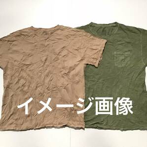 【★T833】Aグレード検品済み状態良好 XL以上 ビッグサイズ無地胸ポケットTシャツ 大量40kgベール商品USA古着卸カラーバリエーション豊富の画像9