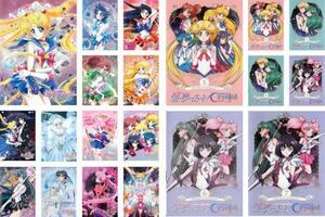 美少女戦士セーラームーン Crystal 全20枚 Season 1、2 全13巻 + Season 3 全7巻 レンタル落ち 全巻セット 中古 DVD ケース無