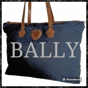 BALLY　バリー　バッグ　メンズ　レディース　ブランド　トートバッグ　ネイビー