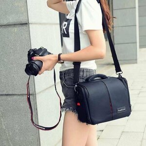  new goods! high quality bag two -ply waterproof inside part adjustment possible outdoor travel photographing camera bag camera case shoulder bag camera rucksack 