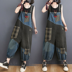  prompt decision * overall lady's Denim overall jeans overall coveralls all-in-one hanging trousers easy M~2XL