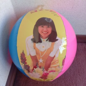 昭和レトロ　大場久美子　ビーチボール　35cm　中古品　