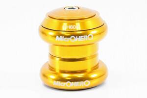 【即納】MicrOHERO OS アヘッドヘッドセット GH-608 1_1/8x34x30 34mm 軽量　アルミ合金　ゴールド