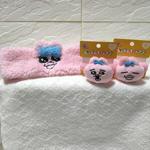 【新品/未使用/タグ付き】おぱんちゅうさぎ ヘアバンド＆ヘアゴム ３点セット