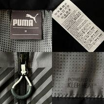 (美品) プーマ PUMA フルジップ 中綿ジャケット US M (日本L) ブラック グレー 立ち襟 WARMCELL キープヒート ジャケット_画像7