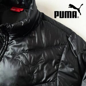 プーマ PUMA 軽量 ダウンジャケット O (XL) ブラック フルジップ ジャケット 黒