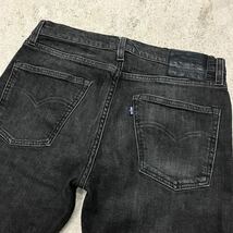 Levi's リーバイス MADE & CRAFTED 512 SLIM TAPER 先染め ブラック デニムパンツ W32 L32 ビッグE セルビッチ 赤耳 59607-0015 トルコ製_画像7