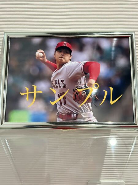 大谷翔平　A4写真　他にも多数出品してますので是非ご覧下さい！　投手MLB 2023年エンジェルス　フレームカラー銀色A4サイズ