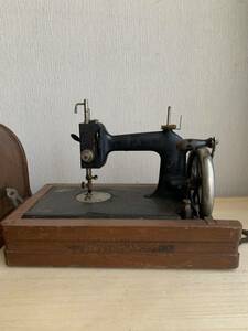 hand turning sewing machine moving goods box attaching antique delivery goods storage goods 