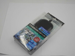 ●新品●ミヨシ 平型無指向性USBマイク Type-C●UMF-06