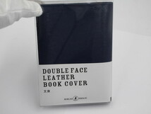 定価4950円●送料込み●未使用●文庫サイズ 本革 ブックカバー●ビブリオフィリック●カウレザー 三竹産業 なめし革 BCBK1NV_画像1